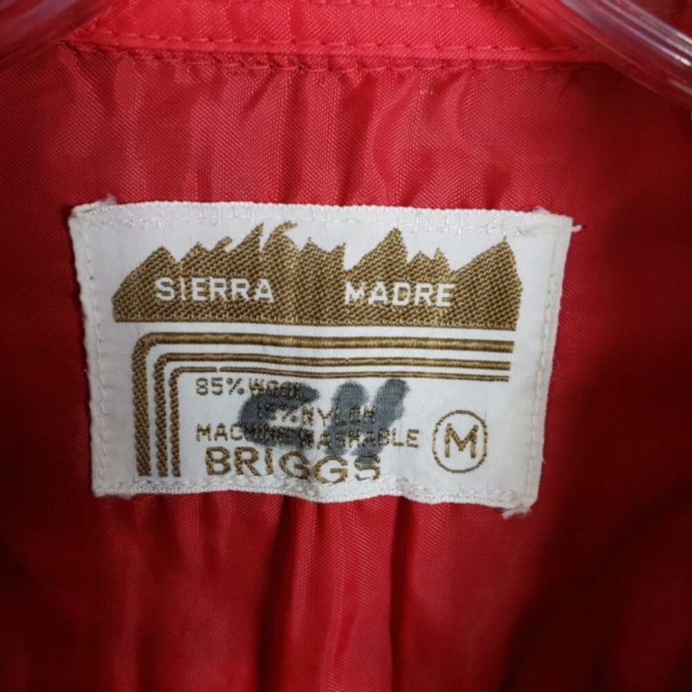 Vintage BRIGGS Sierra Madre Wool Blend Plaid Shirt Shacket Korea size M - Picture 4 of 14